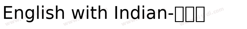 English with Indian字体转换